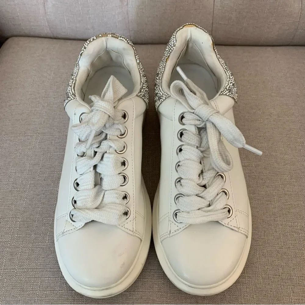 Steve Madden Women's Glacer-R Platform Lace-Up Sneakers Size 7.5